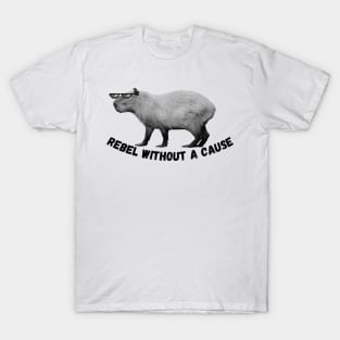 Capybara Rebel Without a Cause T-Shirt